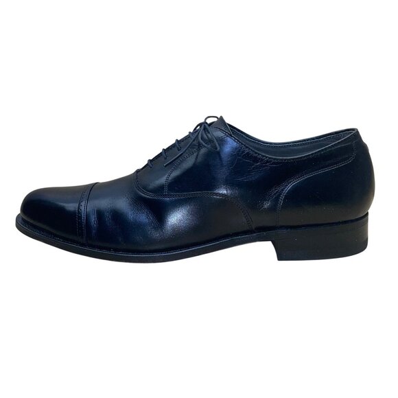 FootJoy Men’s Black Leather Oxford Cap Toe Classic Dress Shoes Size 10.5C main image 4